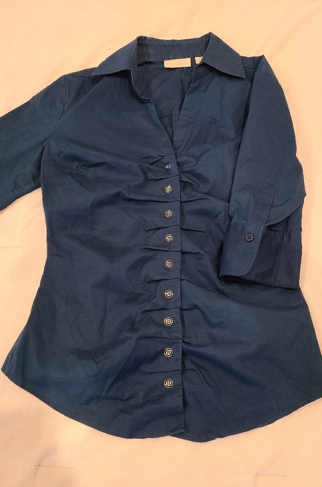 New York and company button up dress shirt